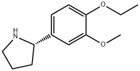 4-((2S)吡咯烷-2-基)-1-乙氧基-2-甲氧基苯 结构式