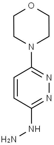 4-(6-HYDRAZINOPYRIDAZIN-3-YL)MORPHOLINE 结构式