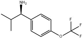 (1R)-2-METHYL-1-[4-(TRIFLUOROMETHOXY)PHENYL]PROPYLAMINE 结构式