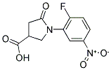 1-(2-FLUORO-5-NITROPHENYL)-5-OXOPYRROLIDINE-3-CARBOXYLIC ACID 结构式