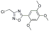 3-(CHLOROMETHYL)-5-(2,4,5-TRIMETHOXYPHENYL)-1,2,4-OXADIAZOLE 结构式