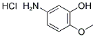 5-AMINO-2-METHOXYPHENOL HYDROCHLORIDE 结构式