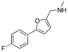 1-(5-(4-氟苯基)呋喃-2-基)-N-甲基甲胺 结构式