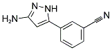 3-(3-AMINO-1H-PYRAZOL-5-YL)-BENZONITRILE 结构式