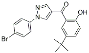 (5-tert-Butyl-2-hydroxyphenyl)(1-(4-bromophenyl)-1H-pyrazol-4-yl)methanone 结构式