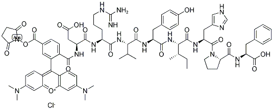 ANGIOTENSIN II, HUMAN, TAMRA-LABELED 结构式