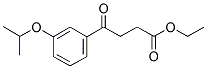 ETHYL 4-(3-ISOPROPOXYPHENYL)-4-OXOBUTYRATE 结构式