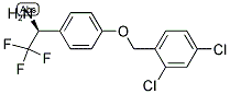 (1S)-1-(4-[(2,4-Dichlorophenyl)methoxy]phenyl)-2,2,2-trifluoroethylamine 结构式