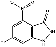 6-Fluoro-3-hydroxy-4-nitroindazole 结构式