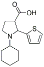 1-CYCLOHEXYL-2-(THIOPHEN-2-YL)PYRROLIDINE-3-CARBOXYLIC ACID 结构式