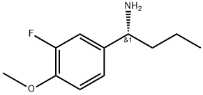 (1R)-1-(3-FLUORO-4-METHOXYPHENYL)BUTYLAMINE 结构式