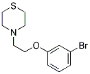 1-[2-(3-BROMOPHENOXY)ETHYL]-THIOMORPHOLINE 结构式