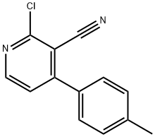 2-氯-4-(对甲苯基)烟腈 结构式