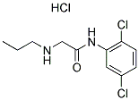 N-(2,5-DICHLOROPHENYL)-2-(PROPYLAMINO)ACETAMIDE HYDROCHLORIDE 结构式