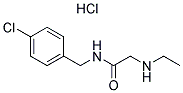 N-(4-CHLOROBENZYL)-2-(ETHYLAMINO)ACETAMIDE HYDROCHLORIDE 结构式