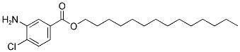 3-Amino-4-chlorobenzoic acid tetradecyl ester 结构式