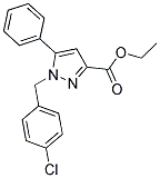 ETHYL 1-(4-CHLOROBENZYL)-5-PHENYL-1H-PYRAZOLE-3-CARBOXYLATE 结构式
