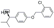 (1R)-1-(4-[(2-CHLOROPHENYL)METHOXY]PHENYL)-2-METHYLPROPYLAMINE 结构式