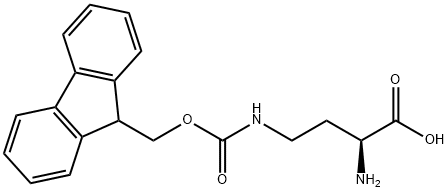 H-DAB(FMOC)-OH 结构式