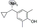 4-((1S)Aminocyclopropylmethyl)-2,6-dimethylphenol 结构式