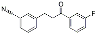 3'-FLUORO-3-(3-CYANOPHENYL)PROPIOPHENONE 结构式