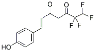 6,6,7,7-TETRAFLUORO-1-(4-HYDROXYPHENYL)HEPT-1-(E)-ENE-3,5-DIONE 结构式