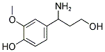 4-(1-Amino-3-hydroxy-propyl)-2-methoxy-phenol 结构式