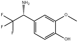 4-((1R)-1-AMINO-2,2,2-TRIFLUOROETHYL)-2-METHOXYPHENOL 结构式