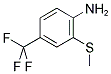 2-THIOMETHYL-4-TRIFLUORMETHYLANILINE 结构式