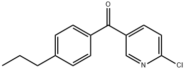 2-Chloro-5-(4-n-propylbenzoyl)pyridine 结构式