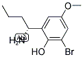 2-((1R)-1-Aminobutyl)-6-bromo-4-methoxyphenol 结构式