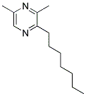 2-HEPTYL-3,5-DIMETHYLPYRAZINE 结构式