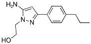 2-[5-AMINO-3-(4-PROPYLPHENYL)-1H-PYRAZOL-1-YL]ETHANOL 结构式