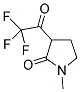 1-METHYL-3-(TRIFLUOROACETYL)PYRROLIDIN-2-ONE 结构式