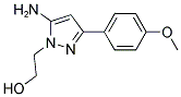 2-[5-AMINO-3-(4-METHOXYPHENYL)-1H-PYRAZOL-1-YL]ETHANOL 结构式