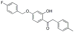 1-(4-(4-FLUOROBENZYLOXY)-2-HYDROXYPHENYL)-2-P-TOLYLETHANONE 结构式