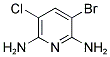 3-Bromo-5-chloropyridine-2,6-diamine 结构式
