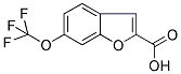 6-TRIFLUOROMETHOXY-BENZOFURAN-2-CARBOXYLIC ACID 结构式