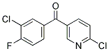 2-CHLORO-5-(3-CHLORO-4-FLUOROBENZOYL)PYRIDINE 结构式