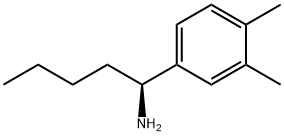 (1S)-1-(3,4-DIMETHYLPHENYL)PENTYLAMINE 结构式
