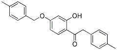 1-(4-(4-METHYLBENZYLOXY)-2-HYDROXYPHENYL)-2-P-TOLYLETHANONE 结构式