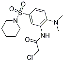 2-CHLORO-N-[2-(DIMETHYLAMINO)-5-(PIPERIDIN-1-YLSULFONYL)PHENYL]ACETAMIDE 结构式