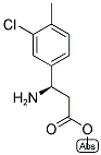 Methyl (3R)-3-amino-3-(3-chloro-4-methylphenyl)propanoate 结构式