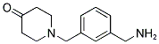 1-[3-(AMINOMETHYL)BENZYL]PIPERIDIN-4-ONE 结构式