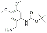 TERT-BUTYL 2-(AMINOMETHYL)-4,5-DIMETHOXYPHENYLCARBAMATE 结构式