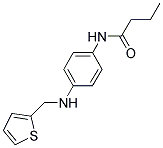 N-(4-((THIEN-2-YLMETHYL)AMINO)PHENYL)BUTANAMIDE 结构式