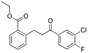 3-(2-CARBOETHOXYPHENYL)-3'-CHLORO-4'-FLUOROPROPIOPHENONE 结构式