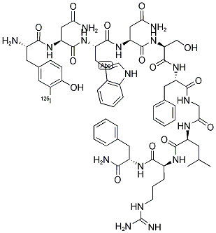 [125I]METASTIN (45-54) AMIDE, HUMAN 结构式