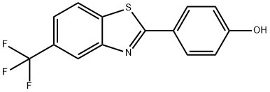 4-[5-(TRIFLUOROMETHYL)-1,3-BENZOTHIAZOL-2-YL]PHENOL 结构式