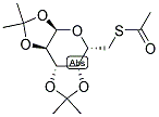 1,2:3,4-DIISOPROPYLIDEN-6-DEOXY-6-THIOACETYL-ALPHA-D-GALACTOPYRANOSE 结构式